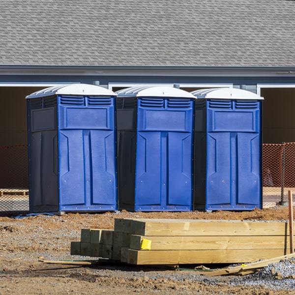 how often are the portable toilets cleaned and serviced during a rental period in Smithfield